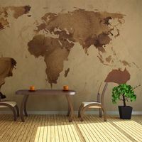 fotomural - mapa del mundo- te