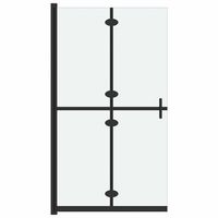 mampara de ducha plegable vidrio esg esmerilado 70x190 cm vidaxl