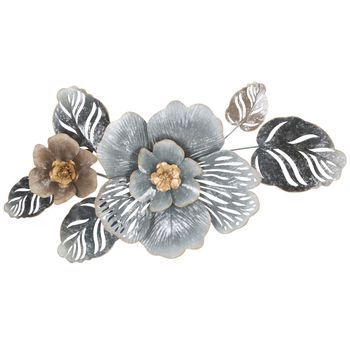 Panel Decorativo 3d En Metal Multicolor Cm 84x9,5x48