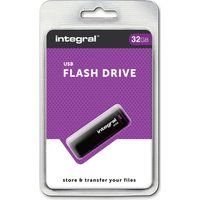 integral usb 20 memory stick - 32 gb black black