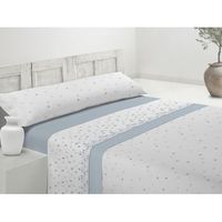 juego de sabanas coralina invierno bit azul cama 150cm donegal collections