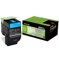 lexmark 802c 80c20c0 toner cian original