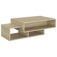 mesa de cafe - mesa de centro madera contrachapada roble sonoma 105x55x32 cm