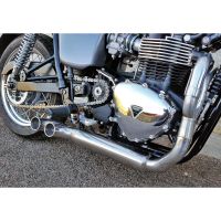 sistema de escape triumph thruxton 1200 e4 mass trucker 2-1