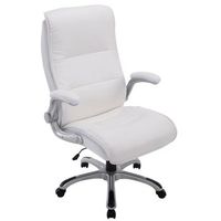 silla de oficina villach xxl simil cuero blanco 76x74x108 cm clp