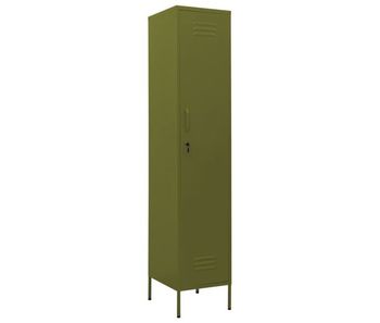Vidaxl armario taquilla de acero verde oliva 35x46x180 cm