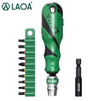 laoa-juego de destornilladores 10 en 1 puntas de destornillador magnetico de liberacion rapida varilla de extension de destornillador phillips herramienta de reparacion del hogar