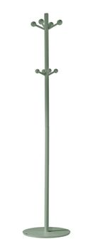 Perchero de madera de haya verde 182x37x37 cm