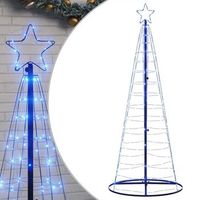 arbol de navidad led 200 leds azul 182 cm vidaxl