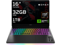 portatil gaming - hp omen max 16-ak0008ns copilot pc 16 wqxga amd ryzenr ai 9 hx375 55 tops 32gb ram 1tb ssd geforce rtxr 5070 ti w11 home