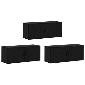 Juego De Muebles Para Televisión Montados En La Pared 3 Uds. Vidaxl