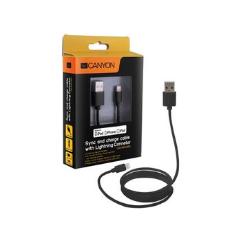Certified Apple MFi Ultra-Compact Phone Cable Black