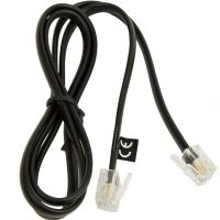 cable telefonico jabra 8800-00-101 rj-9 a rj-6 macho negro 50 cm