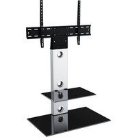 avf lesina fsl700les tv stand with bracket - silver  black silver