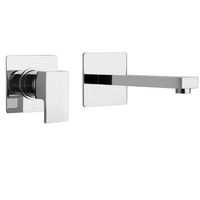 grifo de lavabo de pared cromado  infinity