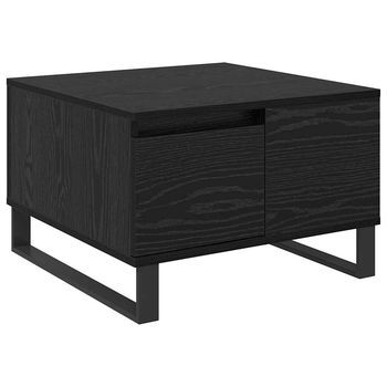 Mesa De Café | Mesa De Centro Roble Negro 55 X 55 X 36,5 Cm Madera De Ingeniería