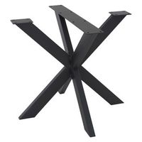 pata de mesa industrial cruzadas 85x71x85 cm negro ml-design