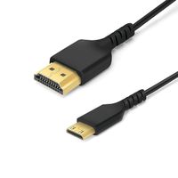 fgns cable mini hdmi macho a hdmi  macho 2metro3metroestandar 20 video 4k a 60 hz 2160p y 48 bitpx compatible con ethernet 3d y arc  compatible con camaras digitales videocamaras