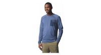 camiseta de manga larga columbia tech azul