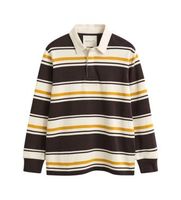 gant para hombre 2065122 polo striped heavy rugger marron l algodon clasico manga larga