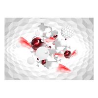 papel pintado 3d - race of colours - red 200x140 cm