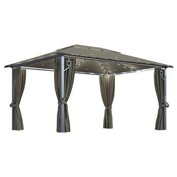 400x300x270 Cm Aluminio, Acero Y Tejido (100 % Poliéster) - Taupe