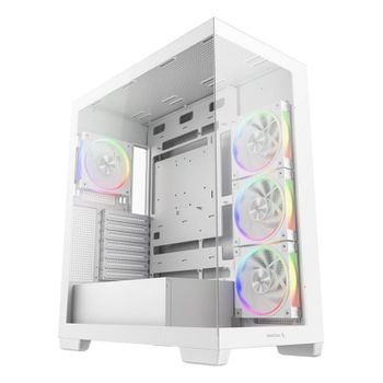 Torre DeepCool CG580 4F V2 Blanca Ventana Vidrio Templado Iluminación RGB