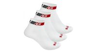 calcetines gripgrab classic low cut  paquete de 3  blanco