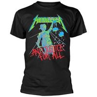 metallica camiseta and justice for all para mujer