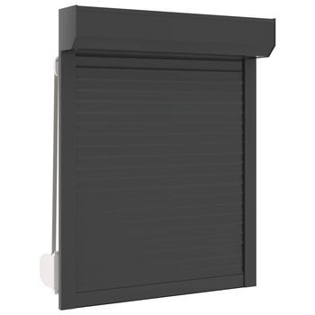 Persiana Enrollable Manual Antracita 80 X 100 Cm Vidaxl