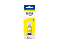 cartucho de tinta - epson 107 ecotank compatible con ecotank et-18100 imprime hasta 2100 fotos amarillo