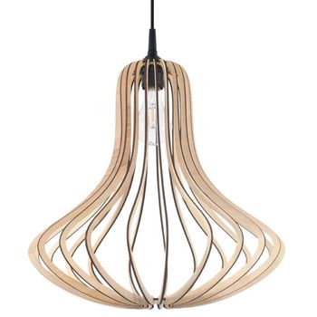 Lámpara colgante onaeko madera natural