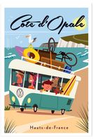 poster de la costa de opalo sin marco 30x45cm