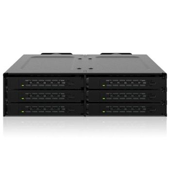 Rack ICY DOCK MB118VP-B para 6 SSD NVMe U.2/U.3, montaje 5,25