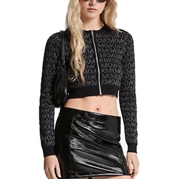 MICHAEL Michael Kors Chaqueta deporte Mk Nk Zip Cardi para mujer