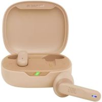 jbl wave flex auriculares inalambricos beiges