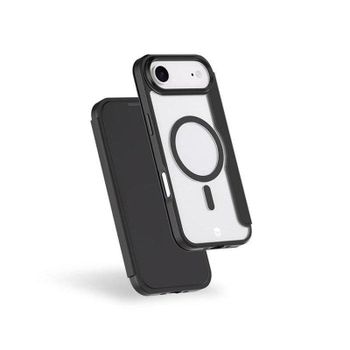 Funda folio Force Case TPU Negro mate con portatarjetas y MagSafe para iPhone Air