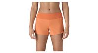 pantalon corto patagonia strider pro   3 1 2 pulg  naranja mujer