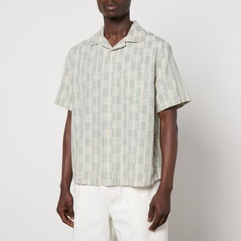 Corridor Checked Cotton-Jacquard Shirt - S