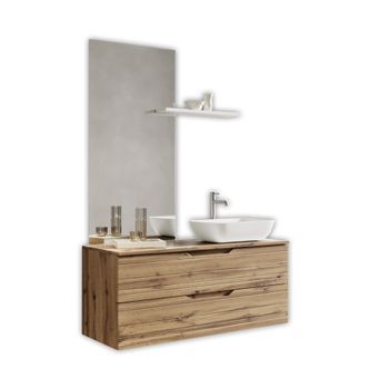Composición Baño De 4 Piezas Solmira Roble Nudoso En Mdf