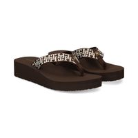 tommy hilfiger chanclas mujer - marron talla 41
