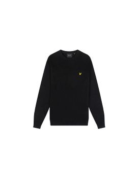 Sudadera Lyle & Scott Cotton Merino Crew Negro