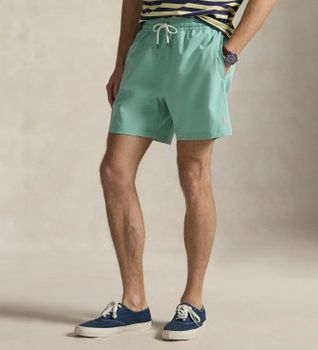Polo Ralph Lauren para hombre. 710957782509 Bañador bermuda Traveler de 14,5 cm verde (S), Beachwear, Poliéster