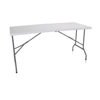 mesa plegable easy up multi ii 152 x 70 cm blanco hjh office