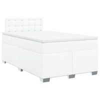 cama tapizada 200x120x1005 cm tejido - blanco