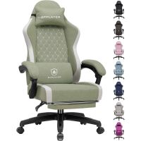 silla gaming gtplayer ergonomica con reposapies y respaldo reclinable