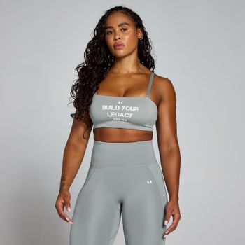Sujetador deportivo de entrenamiento con estampado gráfico Origin para mujer de MP - Gris fósil - S