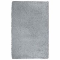 alfombra de pelo largo navarra gris claro 130x200 cm poliester vidaxl