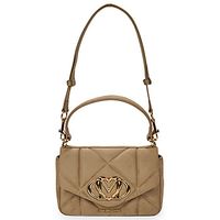 love moschino bandolera embossed q suede para mujer