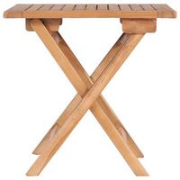mesa de jardin  mesa de exterior plegable madera maciza de teca 45x45x45 cm